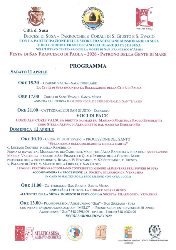 Festa di San Francesco di Paola 2026